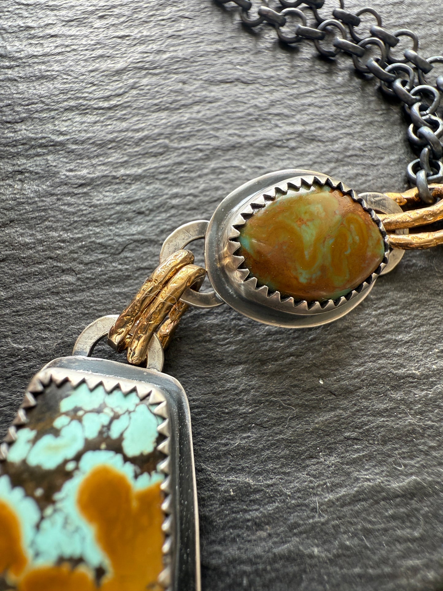 Multi Turquoise Charm Necklace