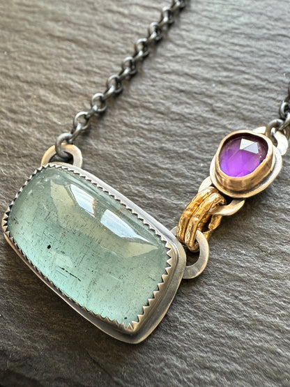 Asymmetric Aquarium Necklace