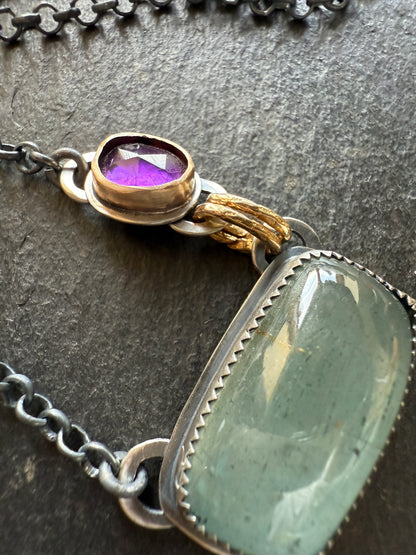 Asymmetric Aquarium Necklace