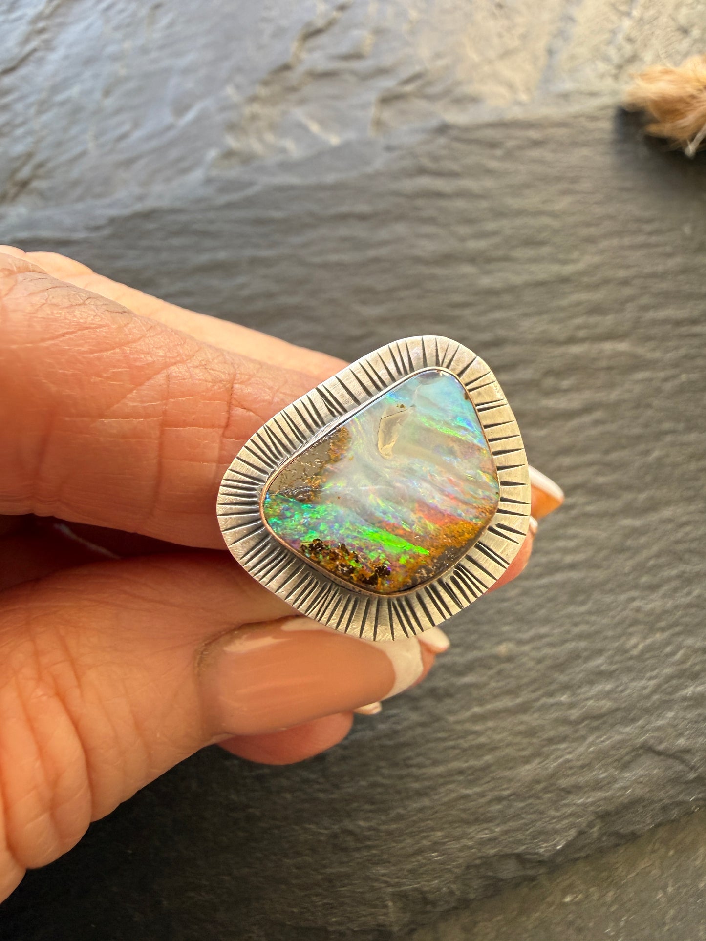 Boulder Ring US 6 3/4 UK N