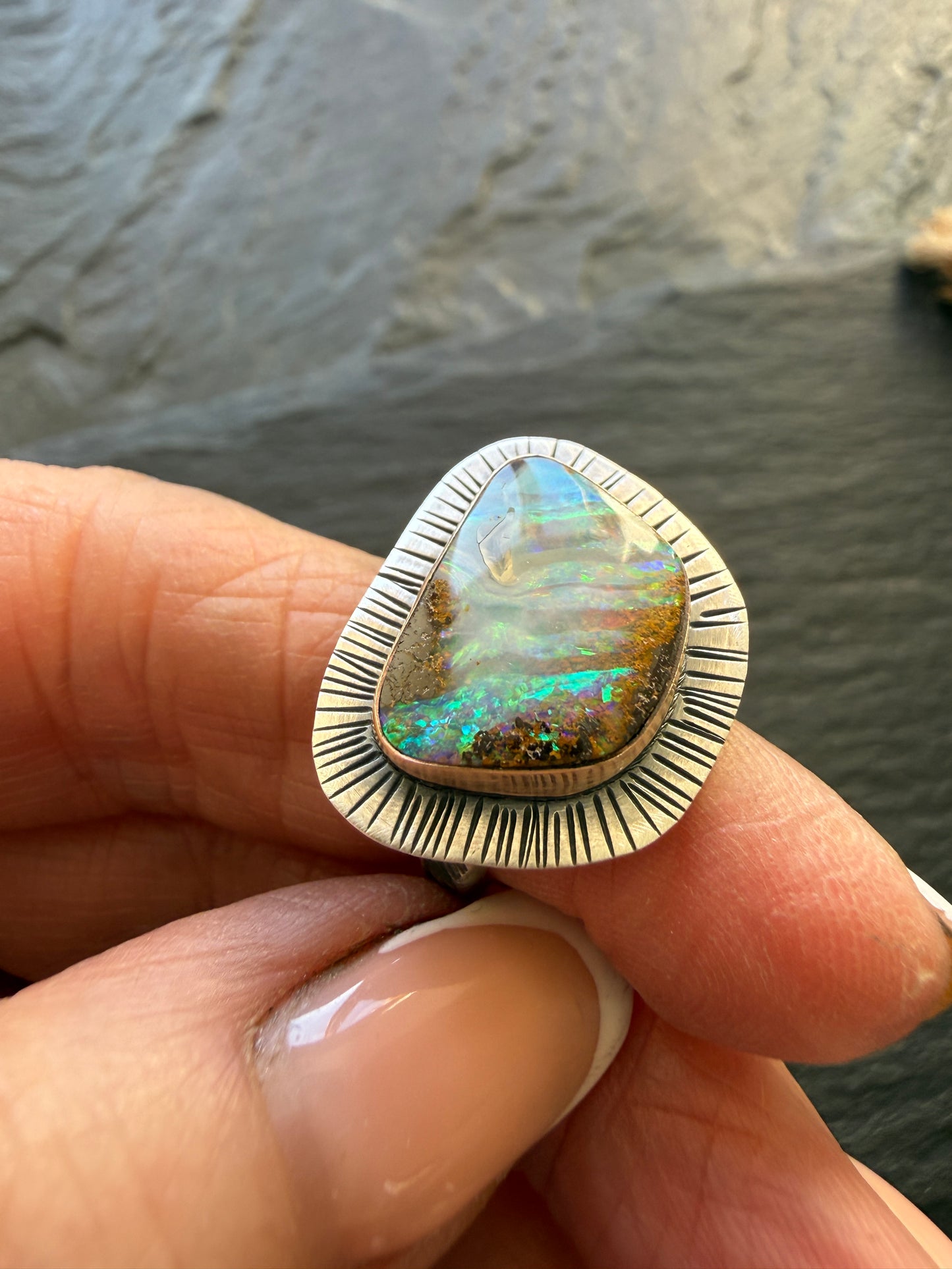 Boulder Ring US 6 3/4 UK N