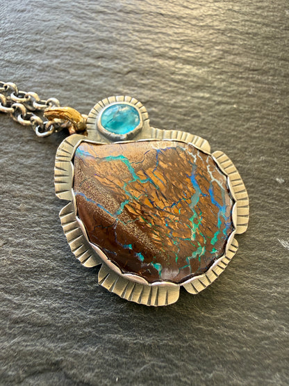 Apatite & Opal Necklace