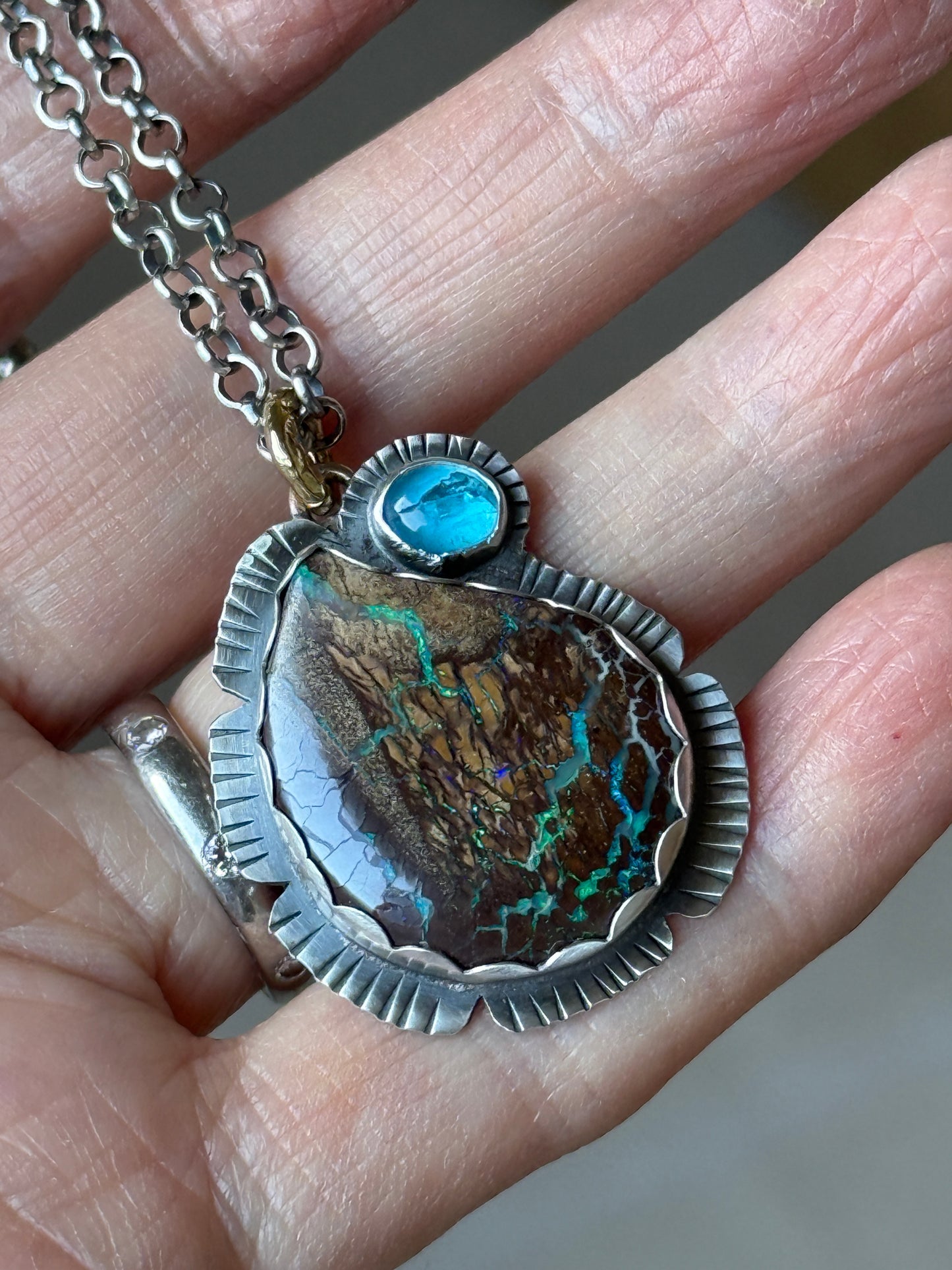 Apatite & Opal Necklace