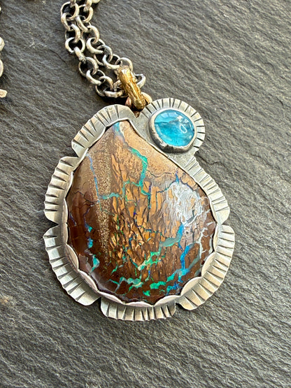 Apatite & Opal Necklace