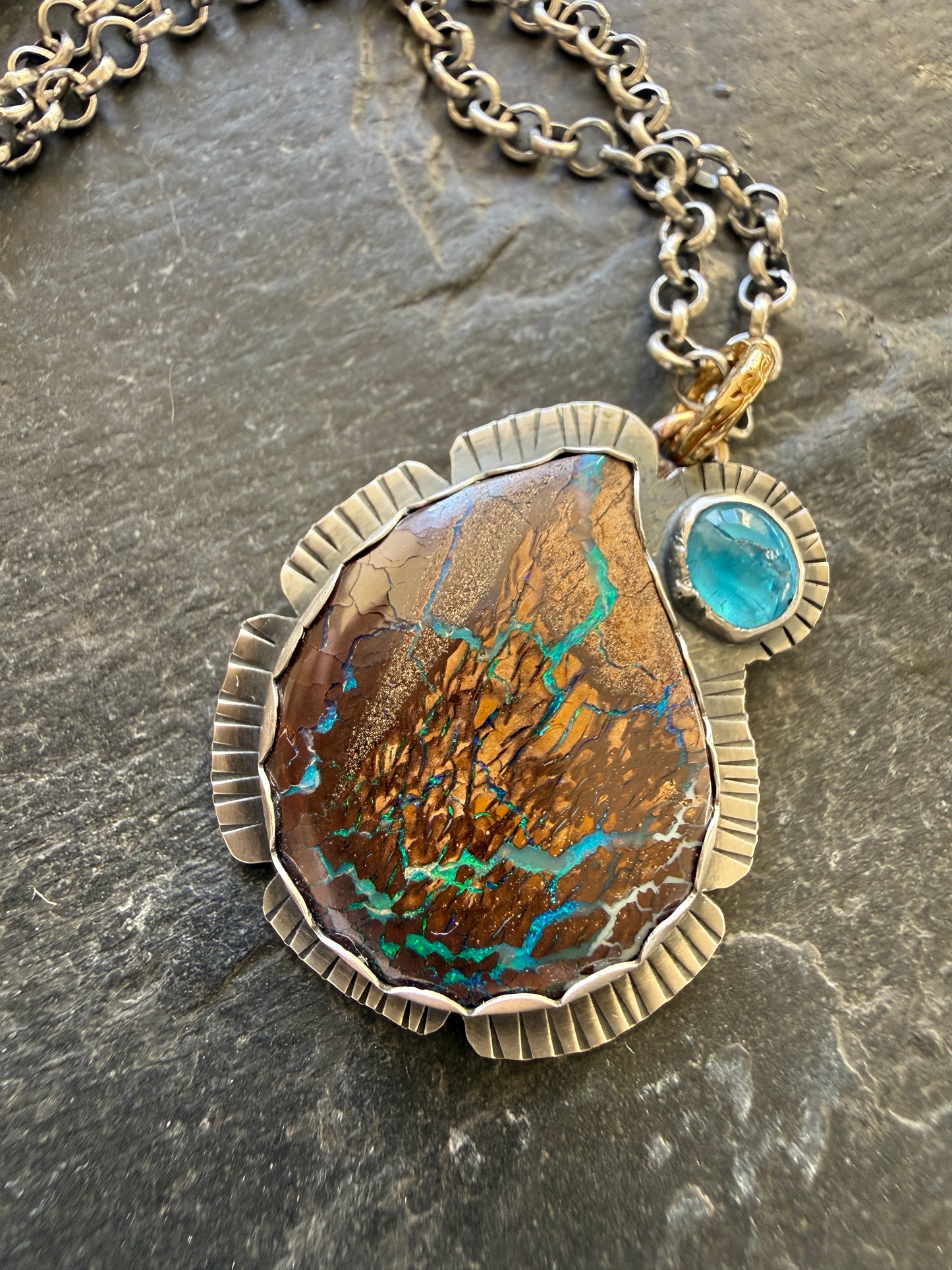 Apatite & Opal Necklace