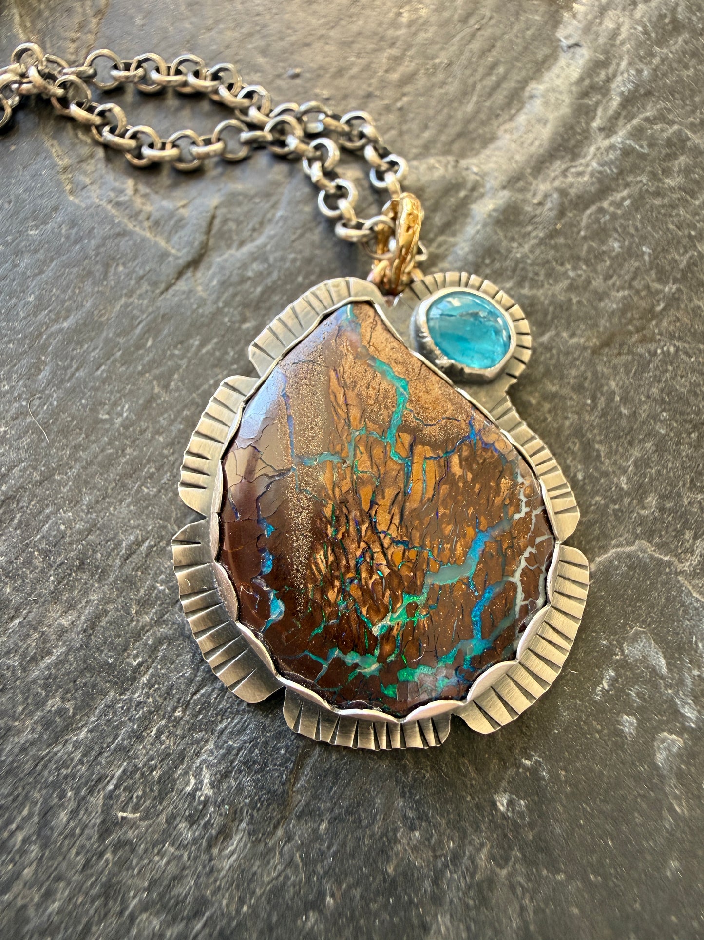Apatite & Opal Necklace