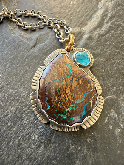 Apatite & Opal Necklace
