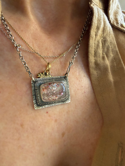 Confetti Sunstone Necklace