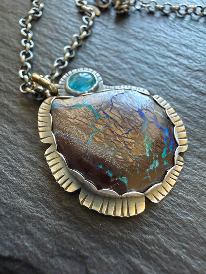 Apatite & Opal Necklace