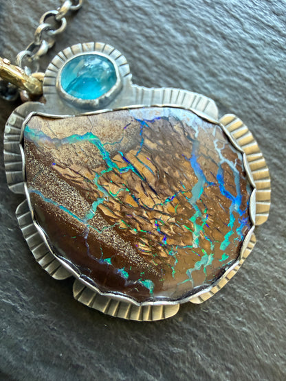 Apatite & Opal Necklace