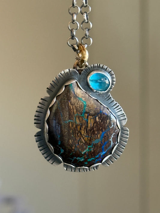 Apatite & Opal Necklace