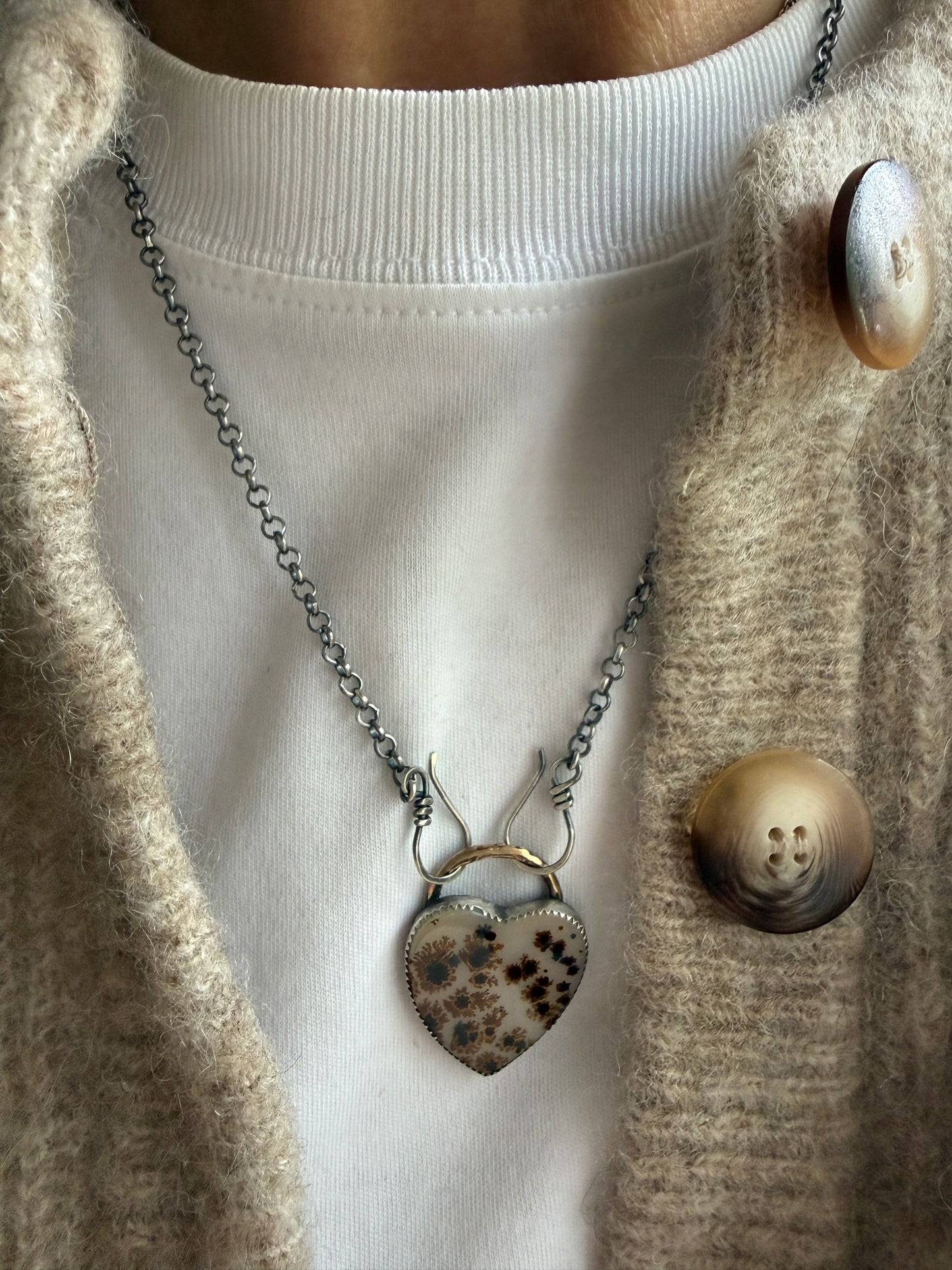 Flower Agate Necklace