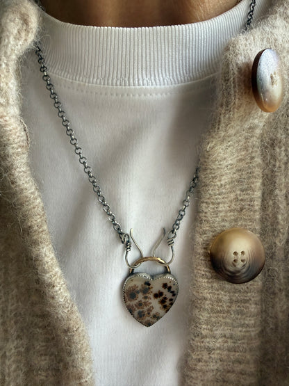 Flower Agate Necklace