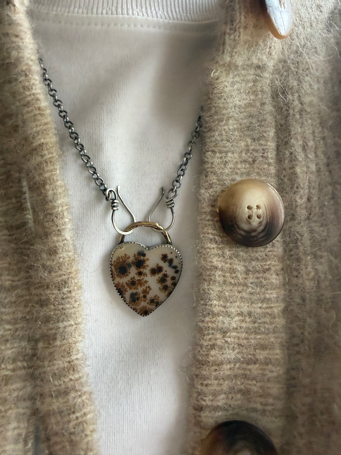 Flower Agate Necklace