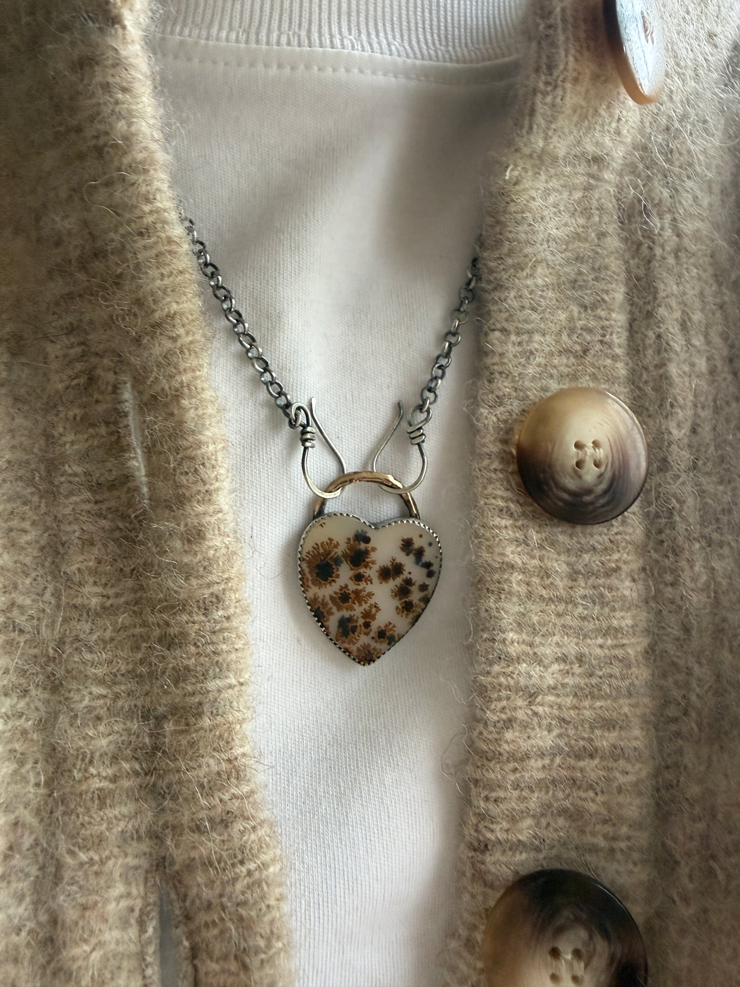 Flower Agate Necklace