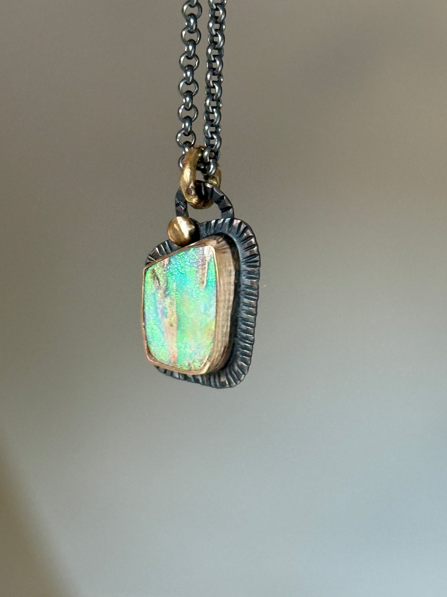 Dainty Blue and Green Opal