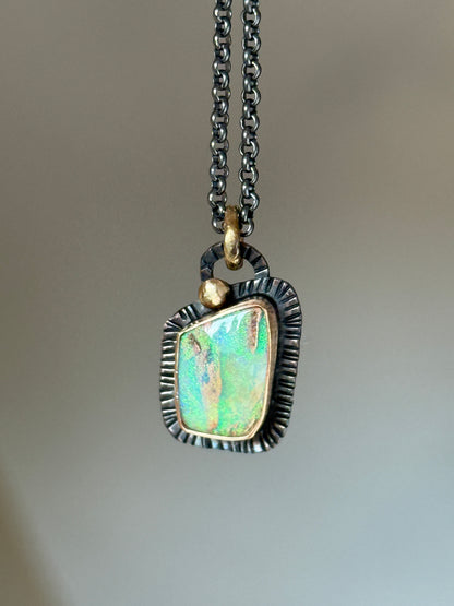 Dainty Blue and Green Opal