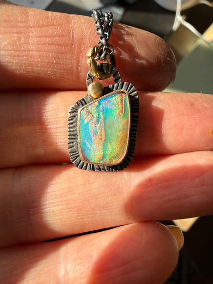 Dainty Blue and Green Opal