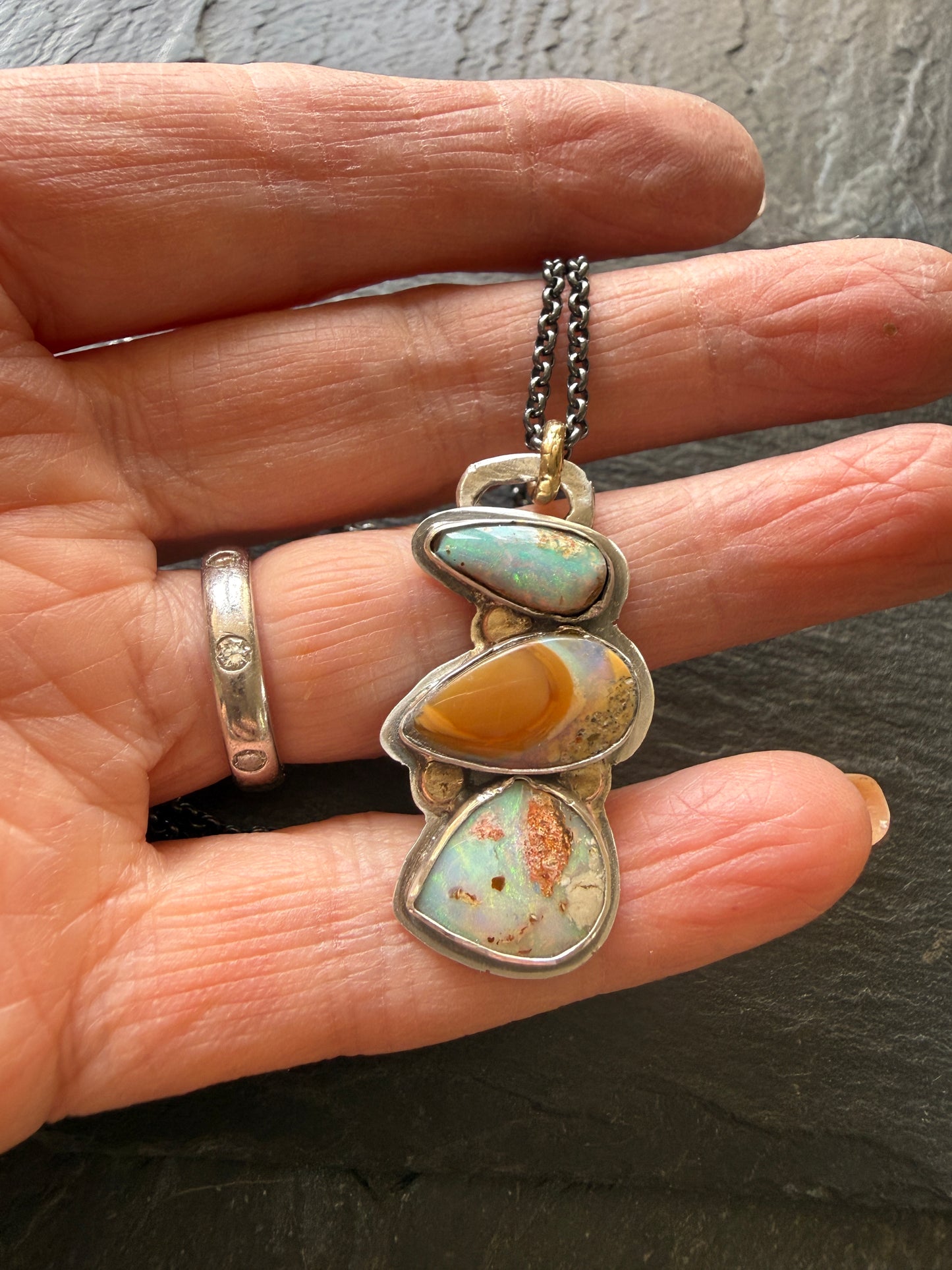 Multi Opal Pendant