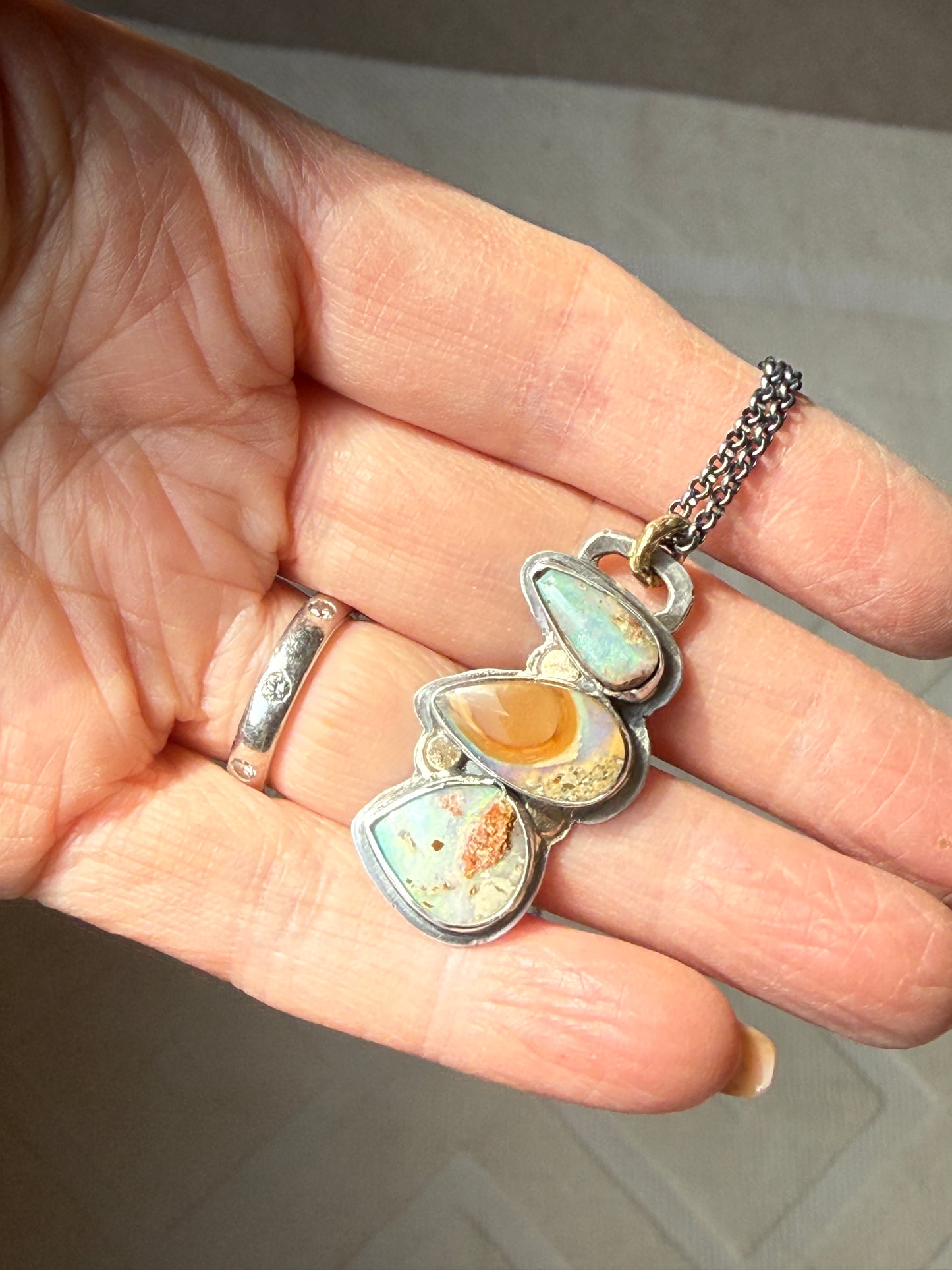 Multi Opal Pendant