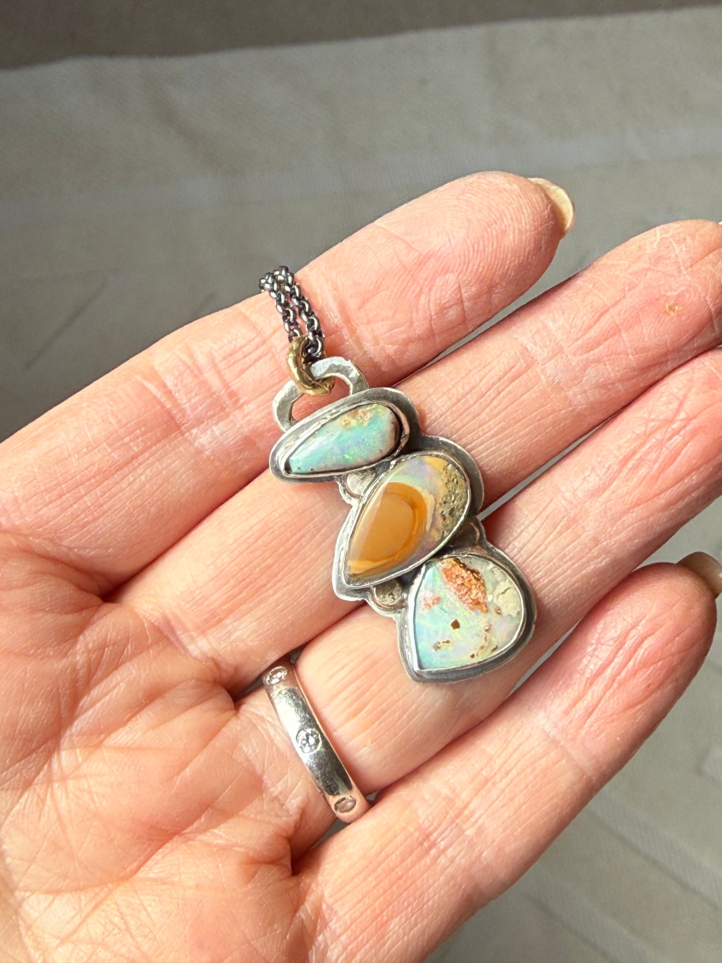 Multi Opal Pendant