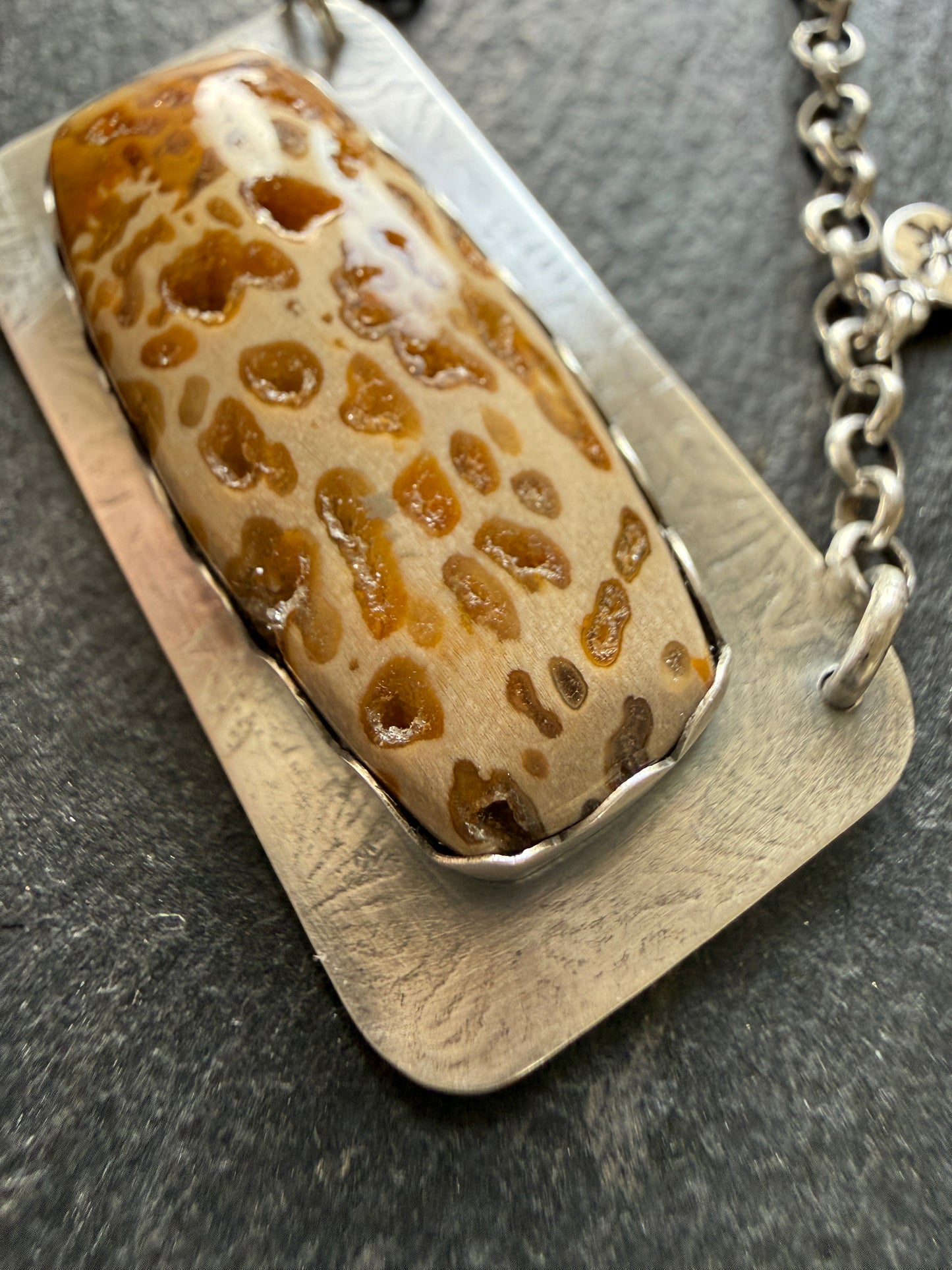 Fossilised Palm Root Pendant