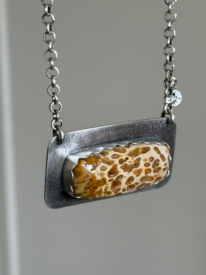 Fossilised Palm Root Pendant