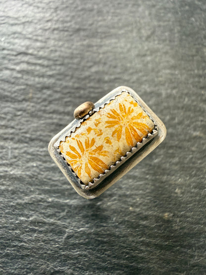Fossilised Coral Ring (choose)
