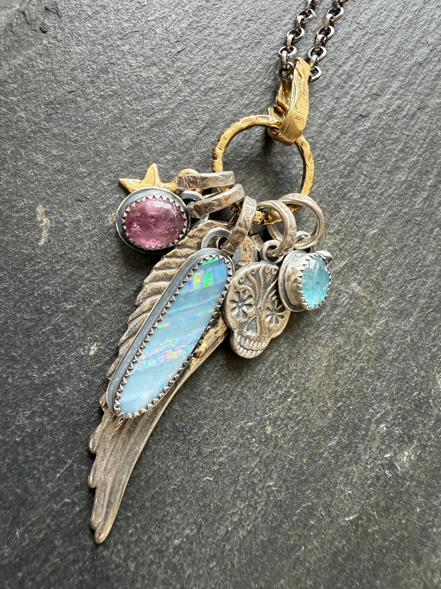 Anne Choi Skull Charm Necklace