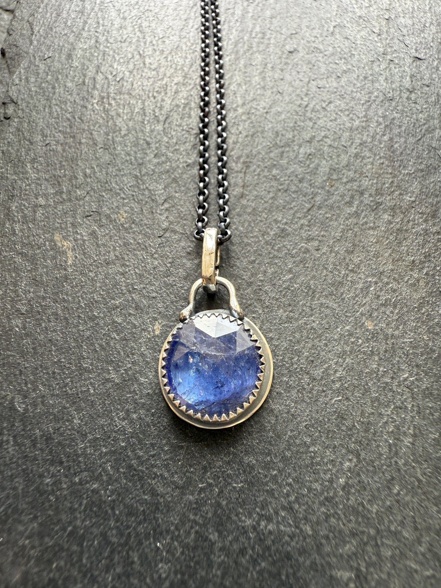 Petite Iolite Charm Necklace