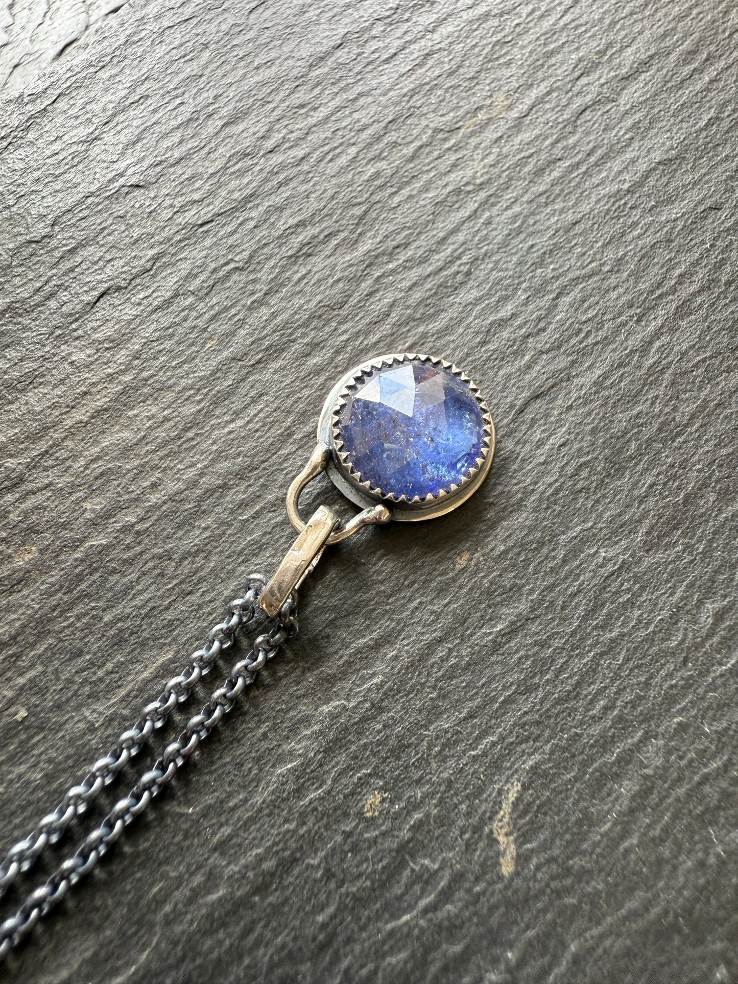 Petite Iolite Charm Necklace