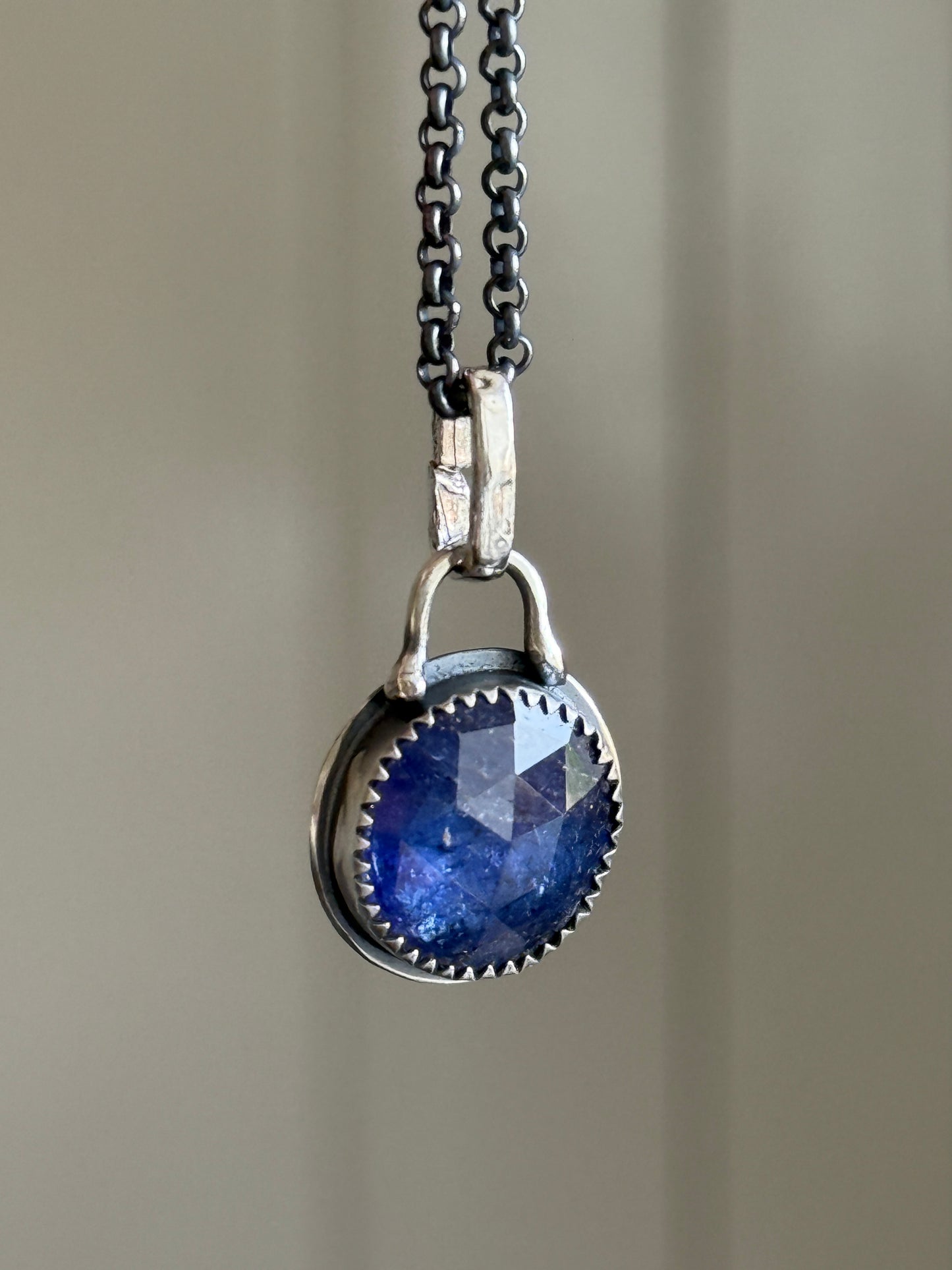 Petite Iolite Charm Necklace