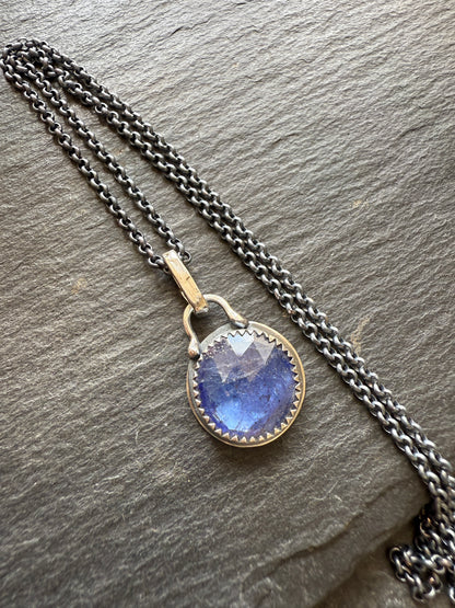 Petite Iolite Charm Necklace