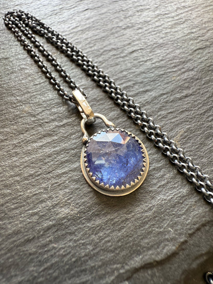 Petite Iolite Charm Necklace