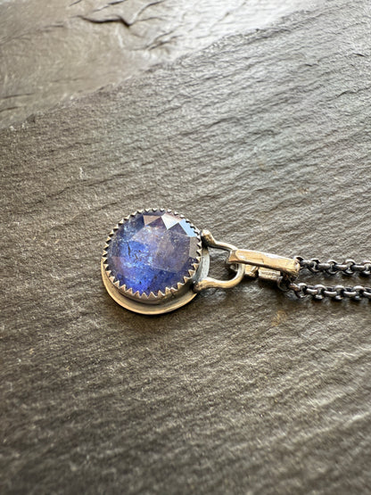 Petite Iolite Charm Necklace