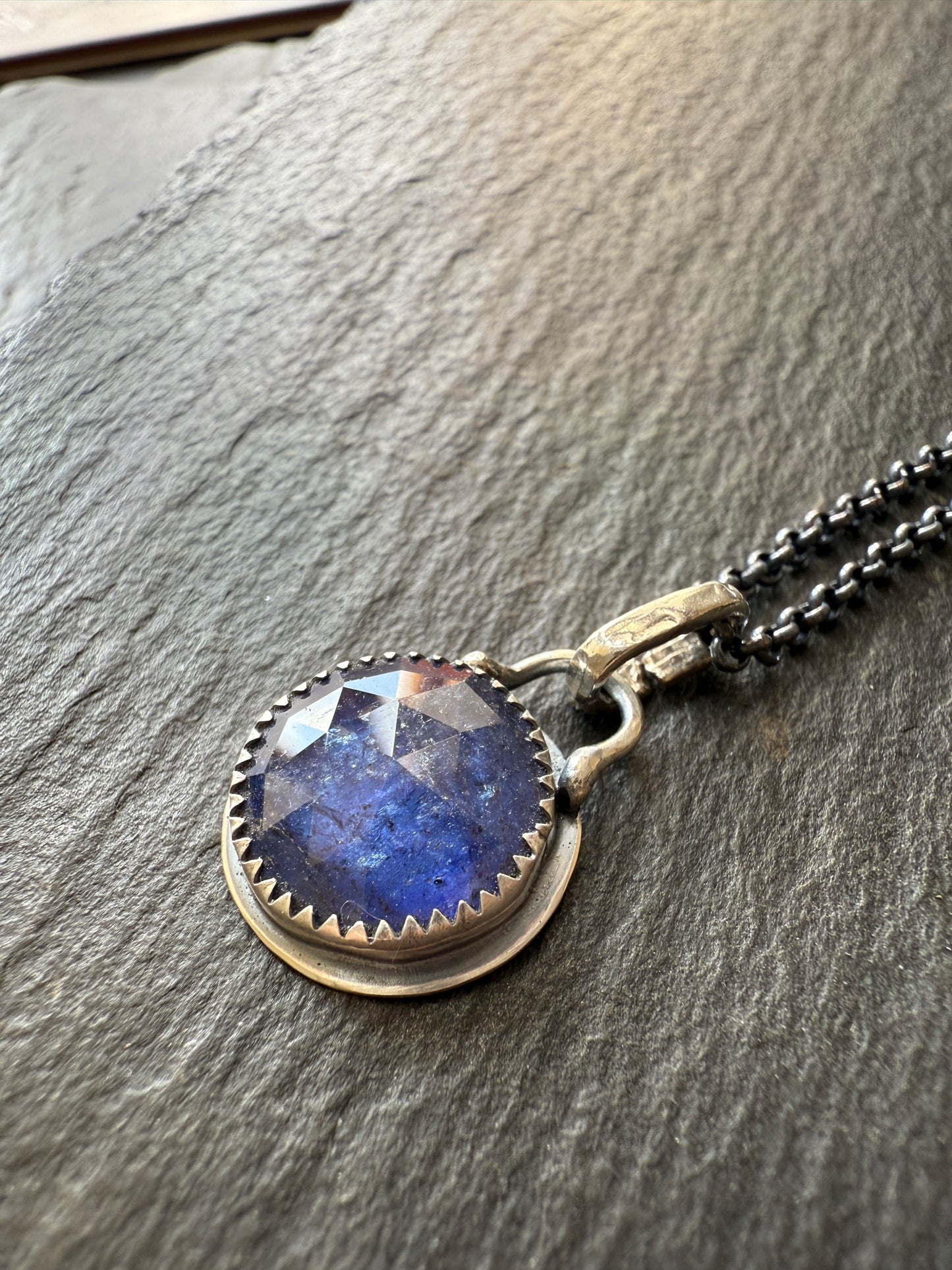 Petite Iolite Charm Necklace