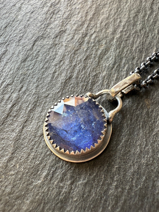 Petite Iolite Charm Necklace