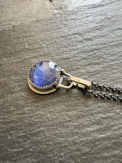 Petite Iolite Charm Necklace