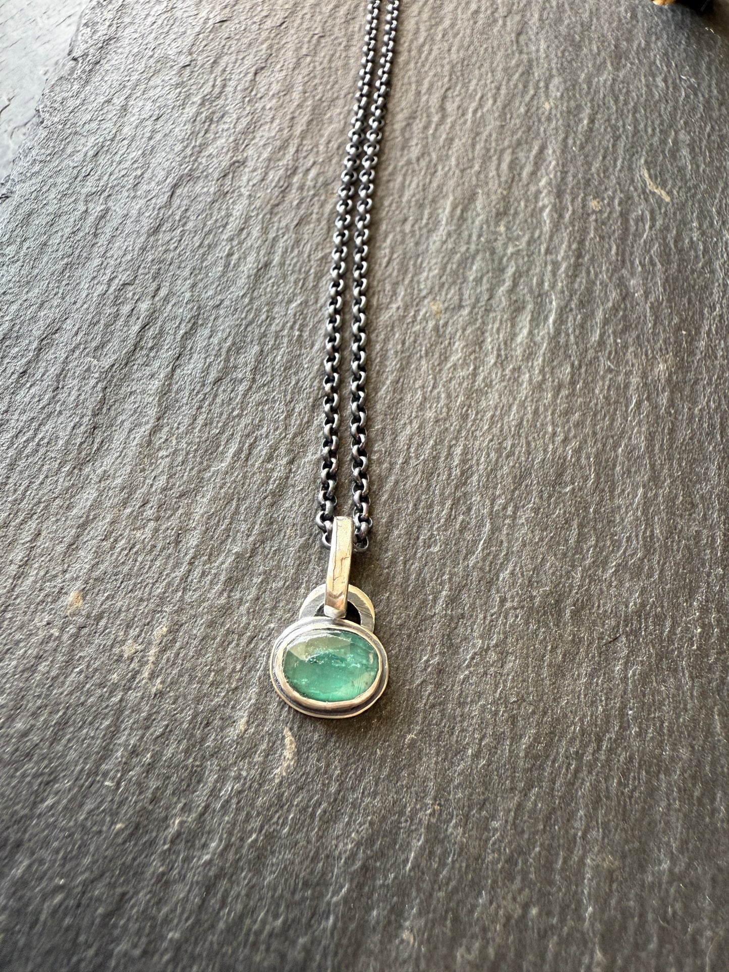 Ultra Dainty Kyanite Necklace