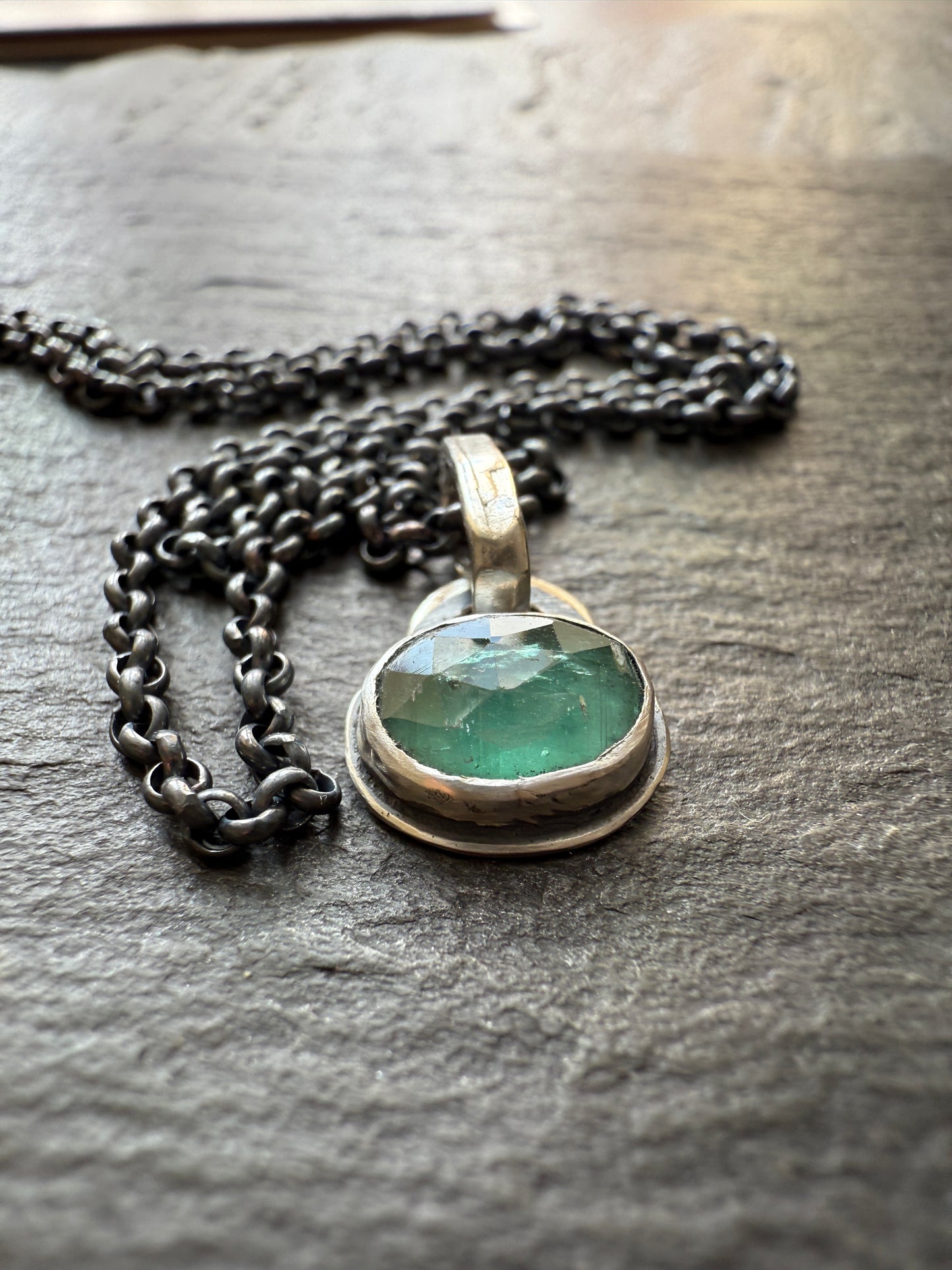 Ultra Dainty Kyanite Necklace