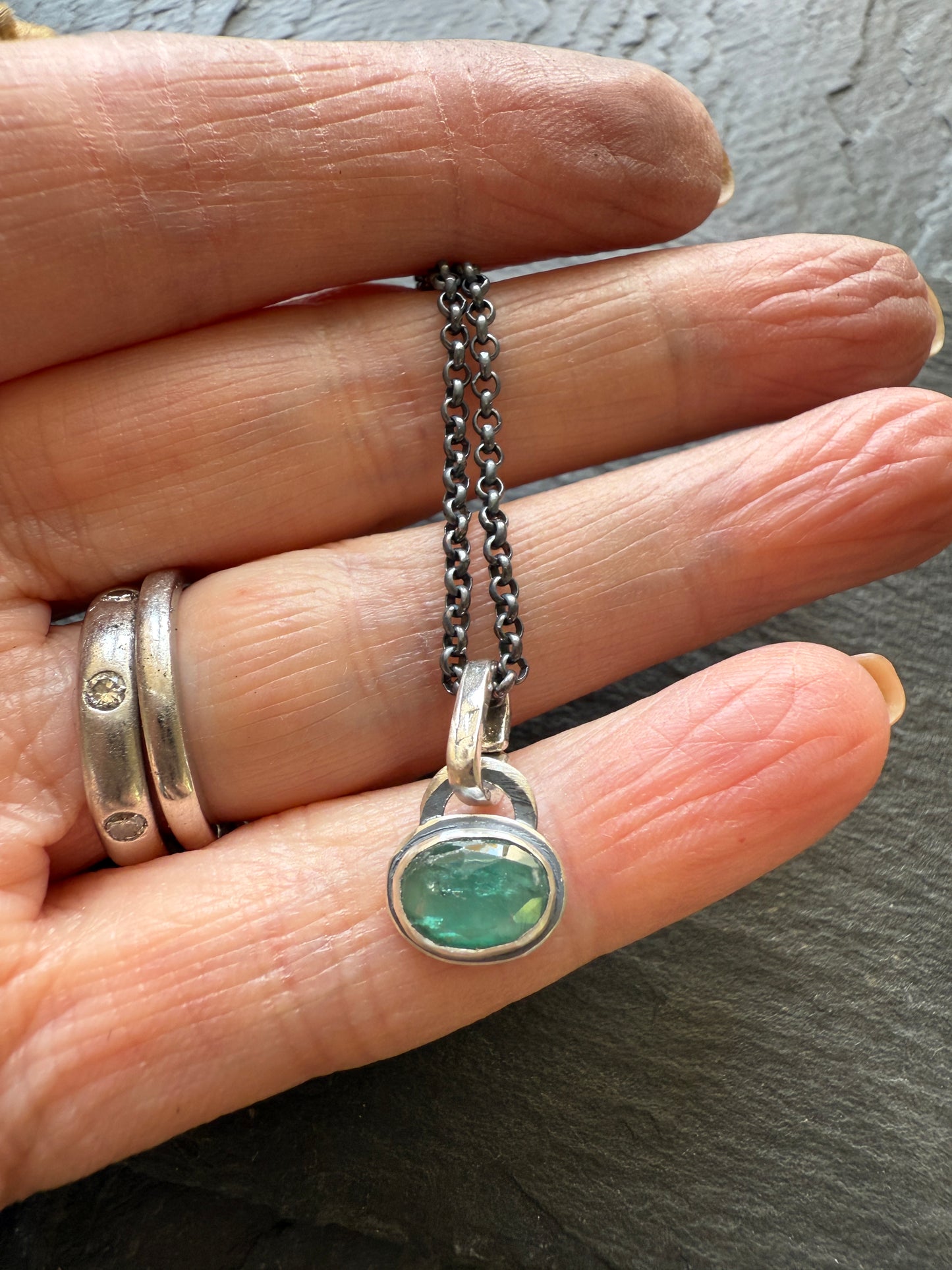 Ultra Dainty Kyanite Necklace