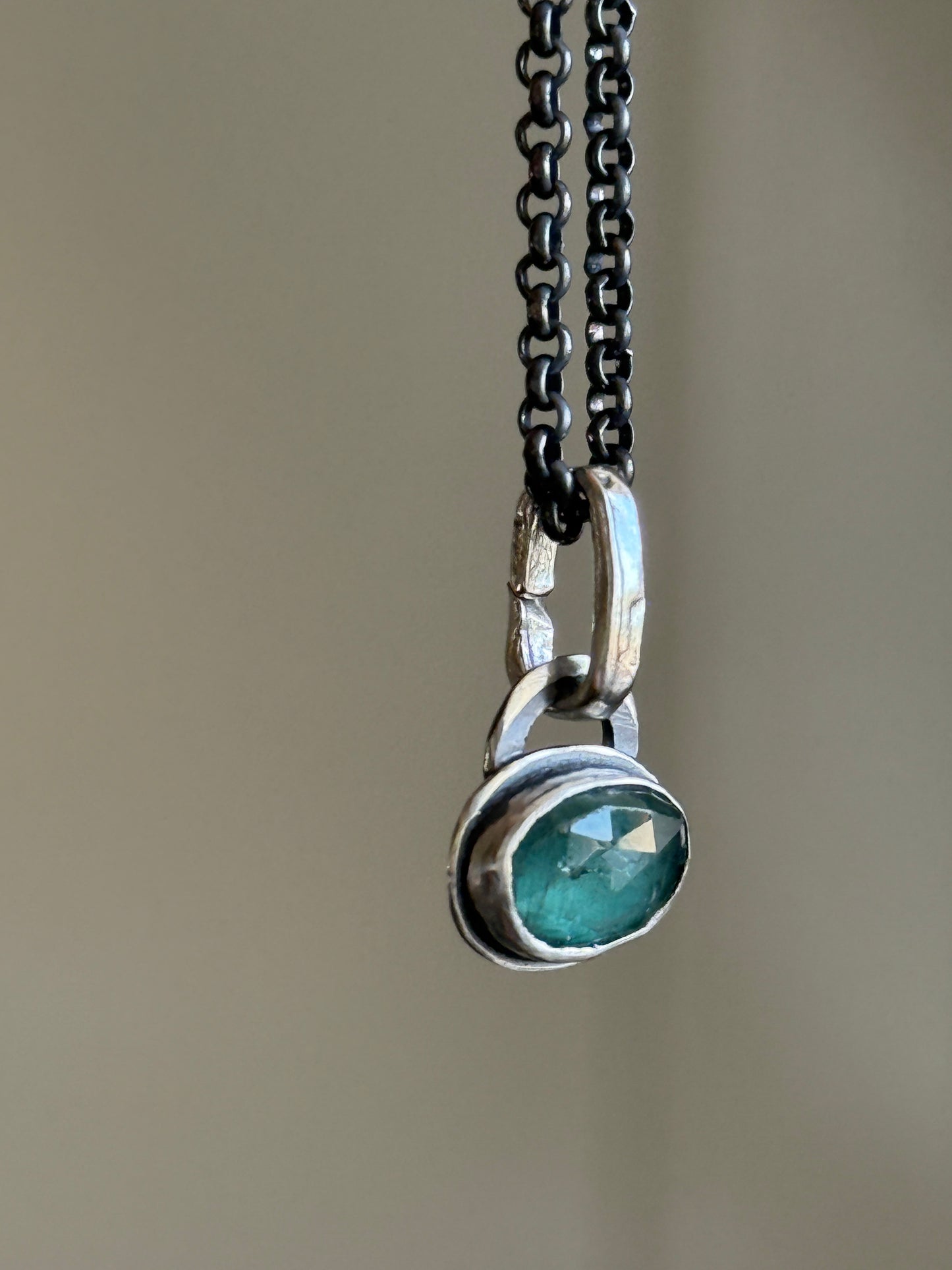 Ultra Dainty Kyanite Necklace