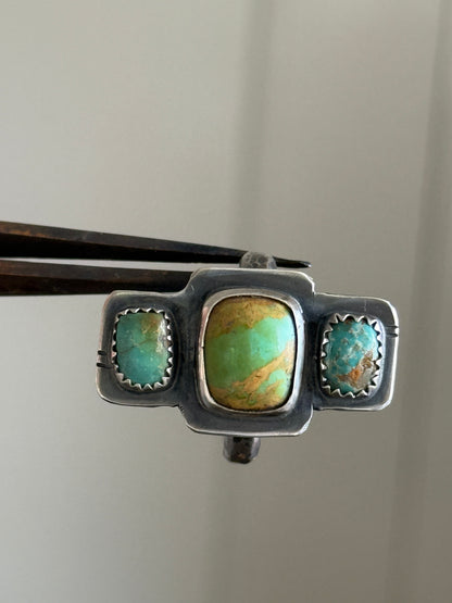 Turquoise Stone Ring US 7 1/4 / UK O