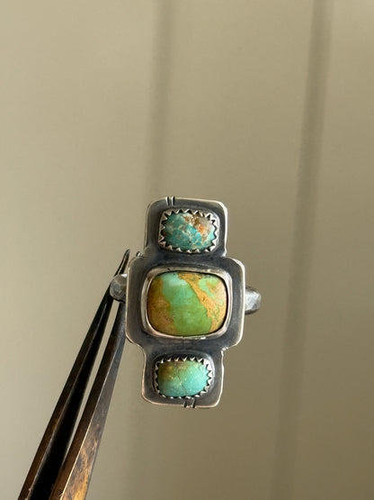 Turquoise Stone Ring US 7 1/4 / UK O