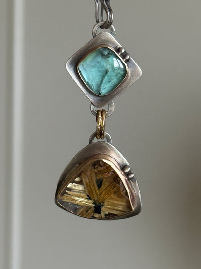 Rutile Quartz and Star Rutile Quartz Pendant