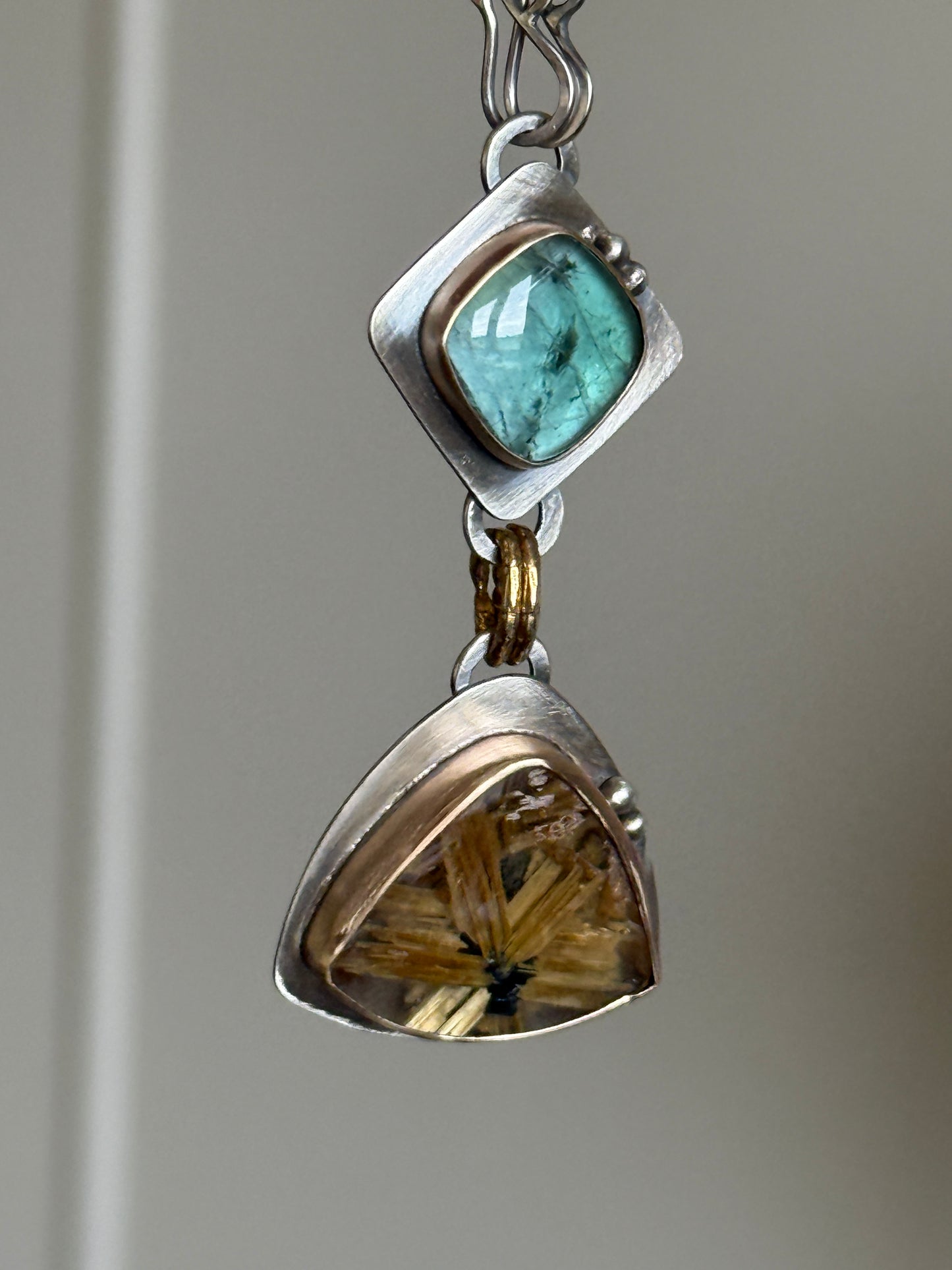 Rutile Quartz and Star Rutile Quartz Pendant