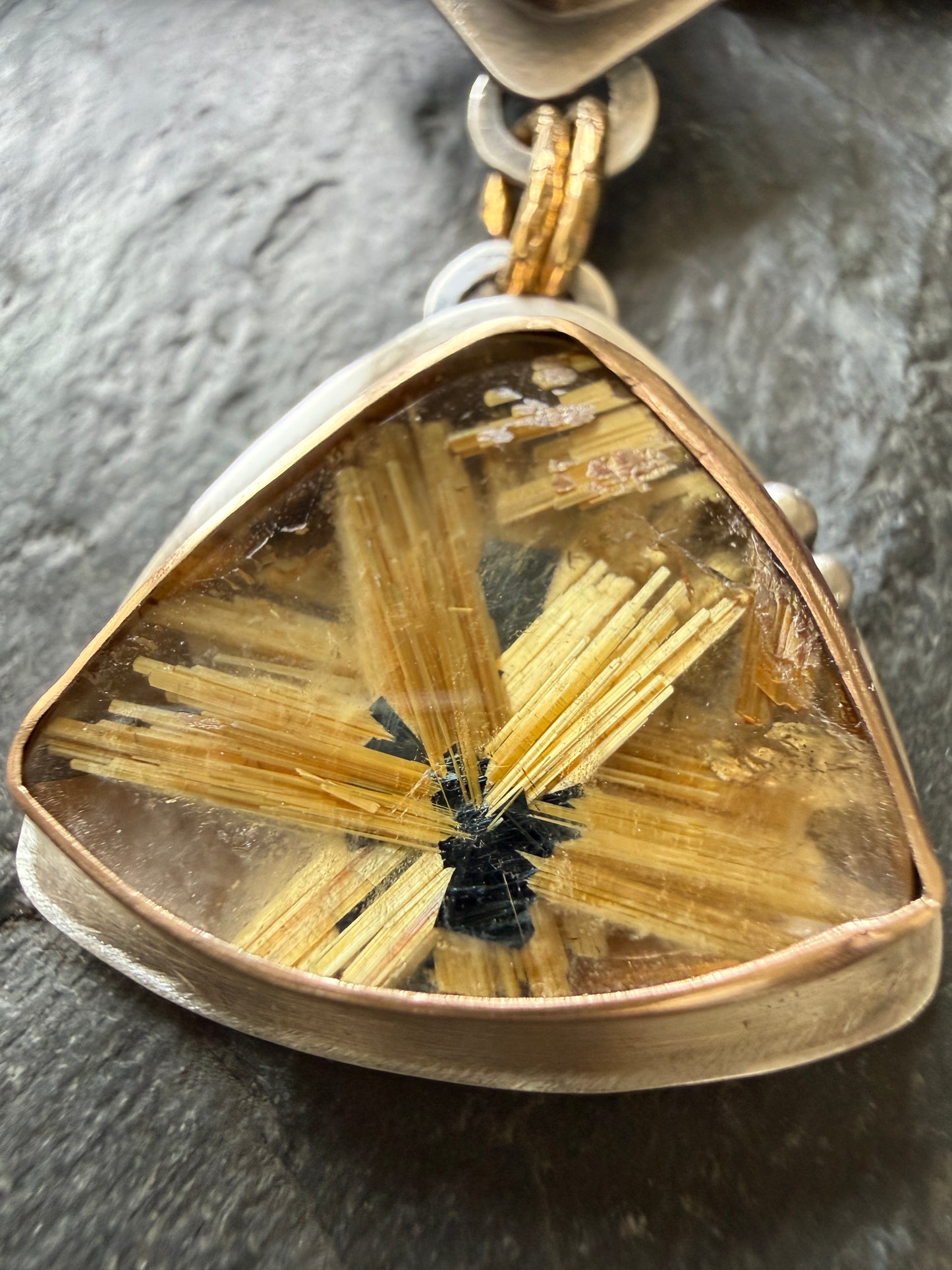 Rutile Quartz and Star Rutile Quartz Pendant