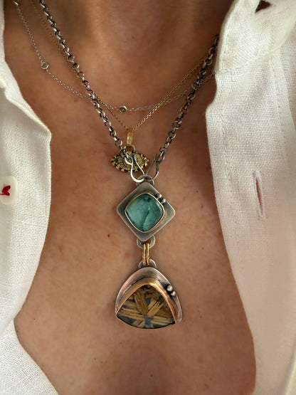Rutile Quartz and Star Rutile Quartz Pendant