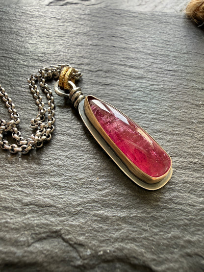 Rubelitte Tourmaline Pendant