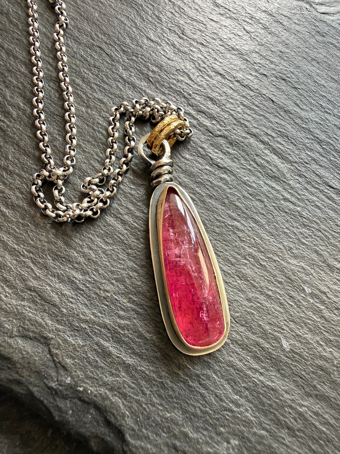 Rubelitte Tourmaline Pendant